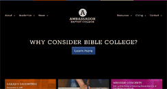 Desktop Screenshot of ambassadors.edu