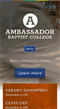 Mobile Screenshot of ambassadors.edu